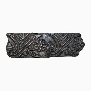 Antique Hand Carved Swirly Boarder Printing Block for Wallpaper