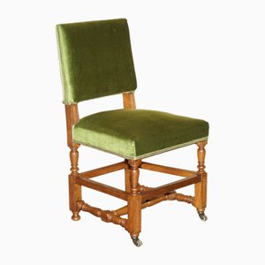 Chaise de Bureau Verte Victorienne Antique de Edward & Roberts