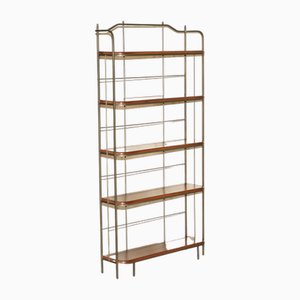 Librería abierta Charleston Forge Etagere de arce y hierro forjado