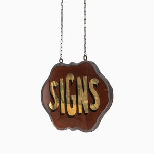 Early 20th Century Hand-Painted Trade Sign