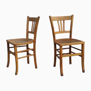 Vintage French Bistro Chairs from Luterma, 1950s, Set of 2