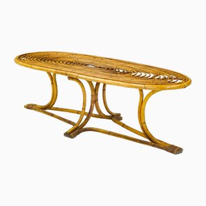 Mid-Century Bamboo Coffee Table, 1950