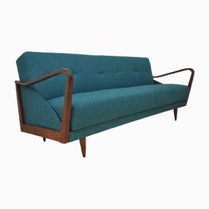 Turquoise Sleeping Sofa, 1960s