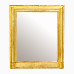 Espejo sobremantel dorado de pino