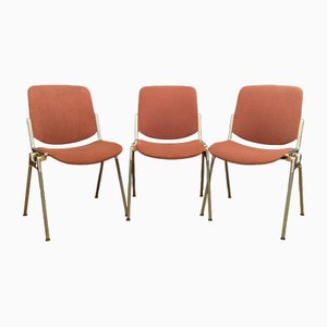 DSC 106 Chairs by Giancarlo Piretti for Castelli, Italy, 1980s, Set of 3