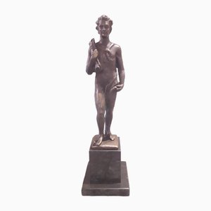 Estatua figurativa de bronce, década de 1900