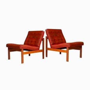 Vintage Danish Modern Moduline Lounge Chairs by Gjerløv-Knudsen & Lind from France & Søn / France & Daverkosen, 1970s, Set of 2