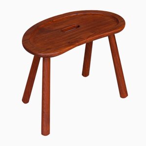 Moderner dänischer Teak Hocker von ESA, 1950er