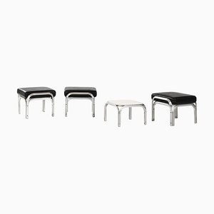 Seating Group by Jørn Utzon attributed to Fritz Hansen, 1960s, Set of 4
