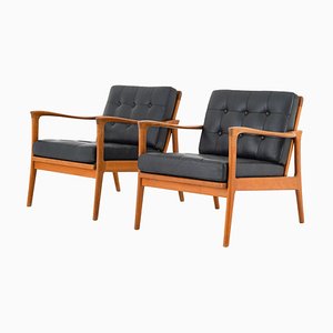 Set of Scandinavian Easy Chairs Böja attributed to Carl-Erik Johansson for Bejra Möbel, 1960s