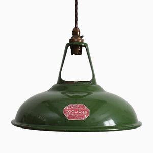 Lámpara Coolicon verde, años 40