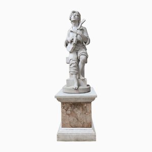 Large Marble Sculpture by E. Mannini, 1887