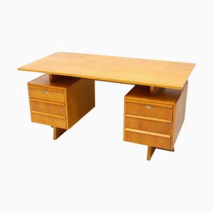 Bureau Mid-Century en Hêtre, Tchécoslovaquie, 1970s