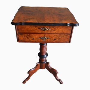 19th Century Dutch Walnut Sewing Table