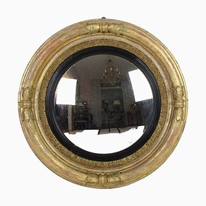 English Georgian Convex Mirror, 1800s