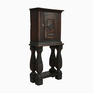 Baroque Cabinet in Dark Stained Carved Oak