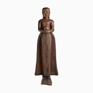 Wooden Female Figure, Late 19th Century