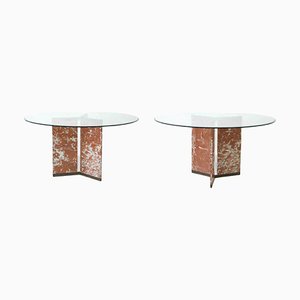 Tables Basses Vintage en Marbre, Italie, 1970s, Set de 2