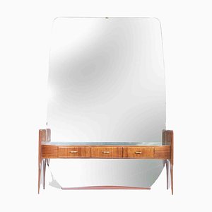Dressing Table or Console with Mirror by Vittorio Dassi, Mid-20th Century