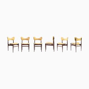 Chaises Butterfly par Inge & Luciano Rubino, 1960s, Set de 6