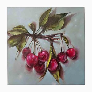 Elena Mardashova, Cherries, Oil on Canvas, 2021
