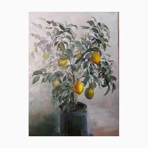 Elena Mardashova, Lemon Tree, Oil on Canvas, 2020