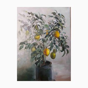 Elena Mardashova, Lemon Tree, Olio su tela, 2020