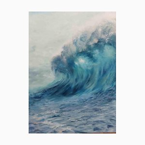 Elena Mardashova, Wave, Oil on Canvas, 2020