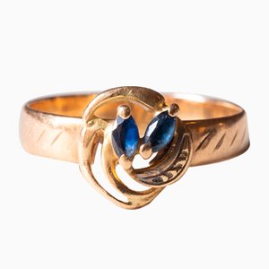 Vintage Topas Ring aus 18 Karat Gold, 1960er