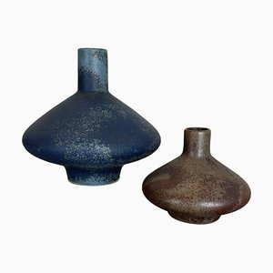 Colorful Ceramic Studio Pottery Vases by Otto Keramik, Germany, 1970s, Set of 3