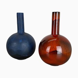 Fat Lava Pottery Vases attributed to Ruscha, Germany, 1960s, Set of 2