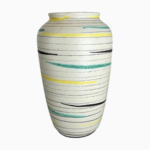 Vase Fat Lava en Poterie Colorée attribué à Bay Ceramics, Allemagne, 1960s
