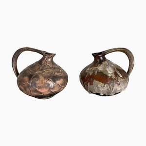 Jarrones de cerámica 313 atribuidos a Kurt Tschörner Ruscha, Alemania, años 60. Juego de 2