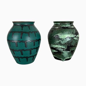 Fat Lava Pottery Vases by Heinz Siery for Carstens Tönnieshof, Germany, 1970s