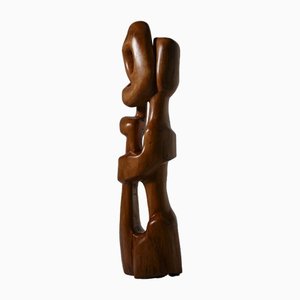 Wooden Totem Sculpture by R. Van T Zelfde, 1970s