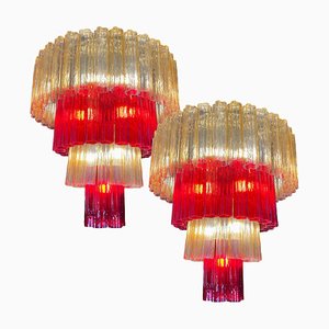 Murano Chandeliers by Valentina Planta, Set of 2