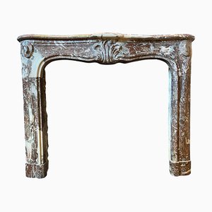 Antique 18th Century French Marble Fireplace Mantel, 1780s