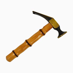 Hammer Flaschenöffner aus Bambus & Messing von Richard Rohac, 1950er