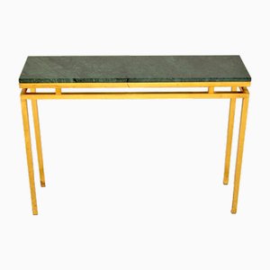 Vintage Brass & Marble Console Table, 1970s