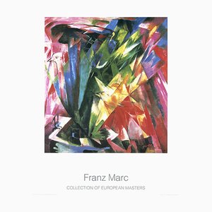 Franz Marc, Uccelli, 1890, Litografia