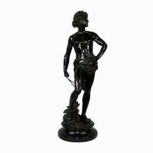 A. Gaudez, David, fine XIX secolo, bronzo