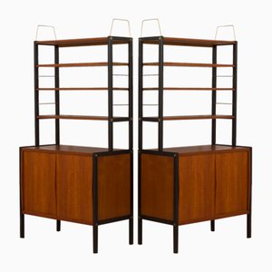 Vintage Shelves in Teak by Bertil Fridhagen for Bodafors, 1950s, Set of 2