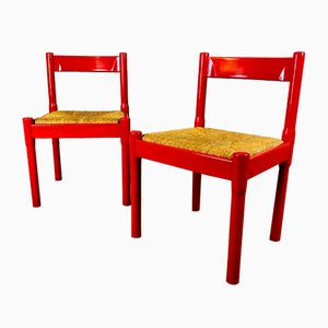 Carimate Dining Chairs by Vico Magistretti for Cassina, 1960s, Set of 2