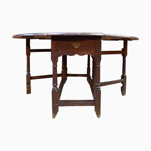 Table Basse Pliante en Chêne, 1700s