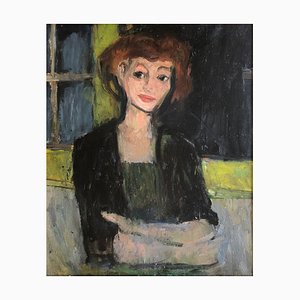 Jean Ducommun, Sabine, Oil on Canvas, Framed
