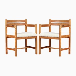 Set of Pine No. 503 Asserbo Armchairs by Karl Andersson for Karl Andersson & Söner, Sweden, 1970s