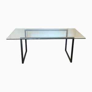Iron and Glass Dining Table, 1990s