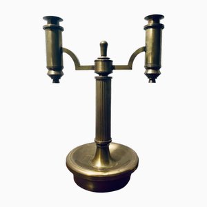 Bauhaus Style Brass Candleholder, 1930s