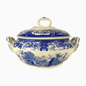 Large Vintage Blue Burgenland Collection Soup Tureen from Villeroy & Boch, Germany, 1960s