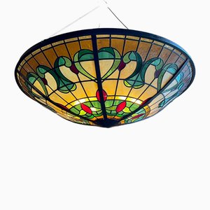 Large Stained Glass Lamp